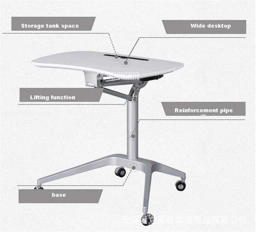 ZL010 Мобильный Регулируемый складной компьютерный стол алюминиевая ножка алюминиевый сплав стояк МДФ доска Многофункциональный складной стол для ноутбука