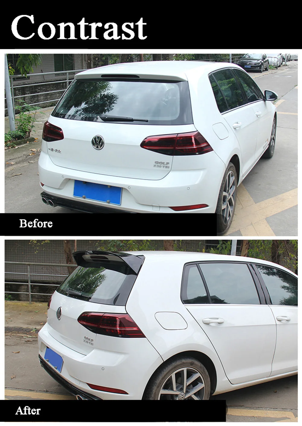 Для Volkswagen Golf 7/7. 5 7R-Line ABS задний спойлер багажника крыло губы углеродного волокна