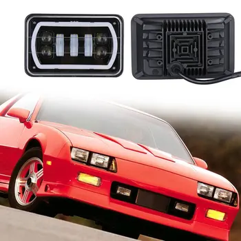 

Head Lights Aluminum Alloy Modification Square LED Car 4x6inch Universal Anti Flicker Turn Signal Waterproof Sealed Beam Truck