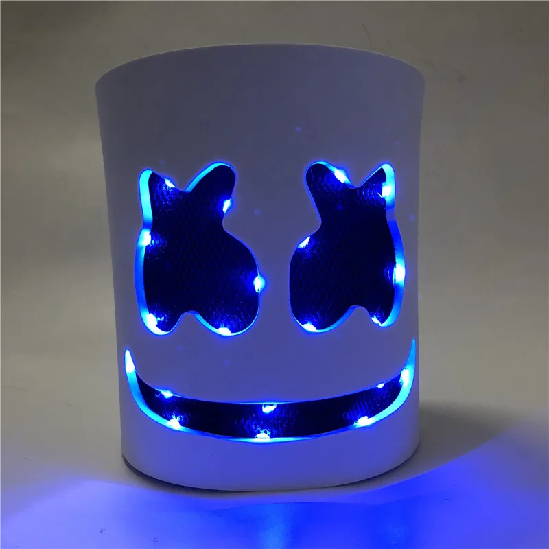 

Cotton Candy Shining Head Band COS Electric Syllables DJ Marshmello Head Band Halloween Mask