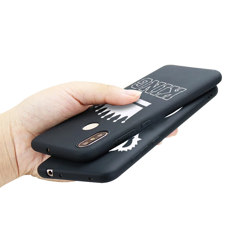 Милый чехол для телефона King queen Crown для Xiao mi F1 mi 9 CC9 Pro Red mi 5 7 8 7A 8A note8 7 6 5 pro чехол Модный Стильный мягкий чехол из ТПУ