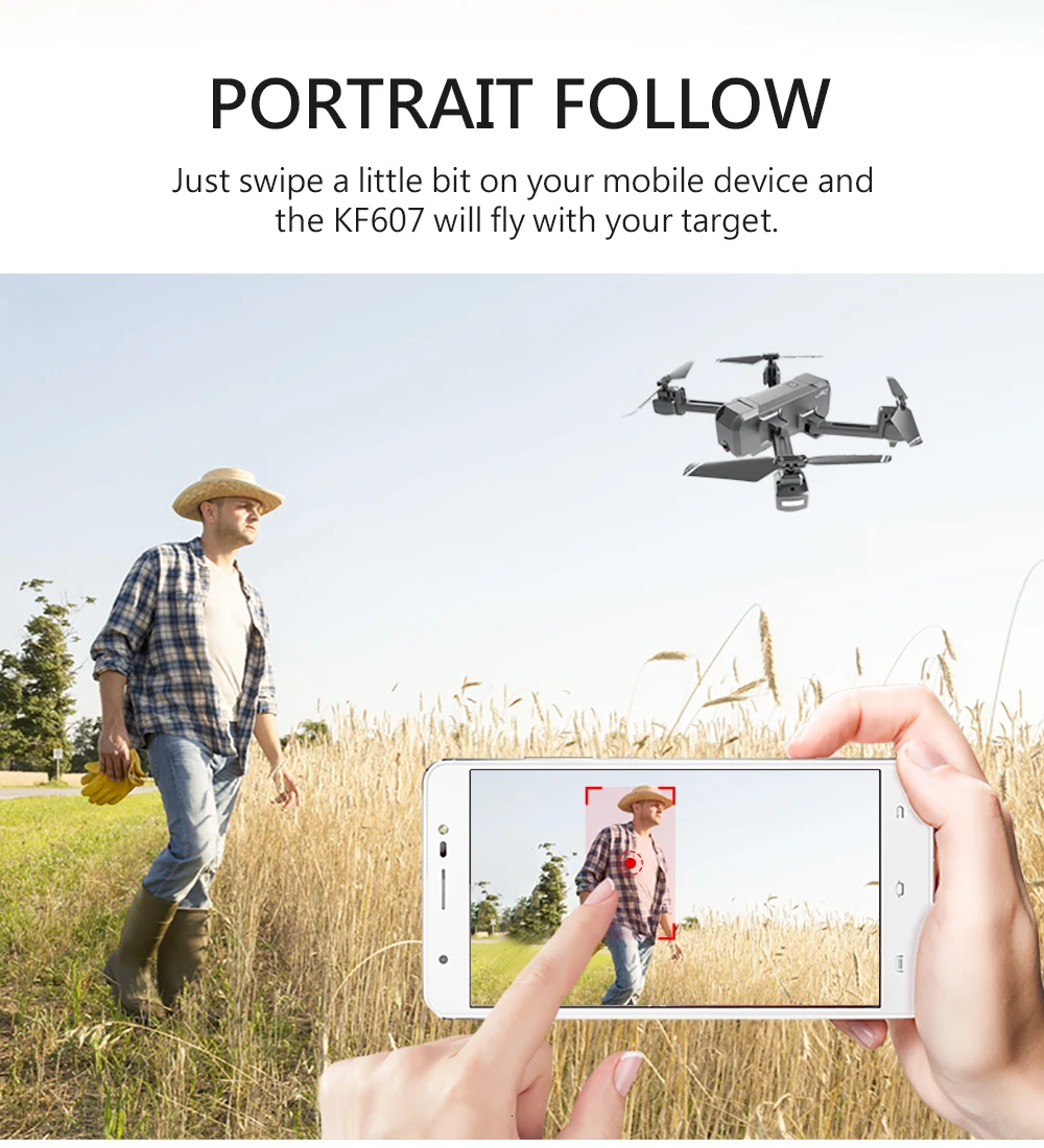 KF607 мини-Дрон с камерой HD режим удержания высоты 2,4G RC складной Дрон Квадрокоптер RTF Квадрокоптер RC вертолет игрушки