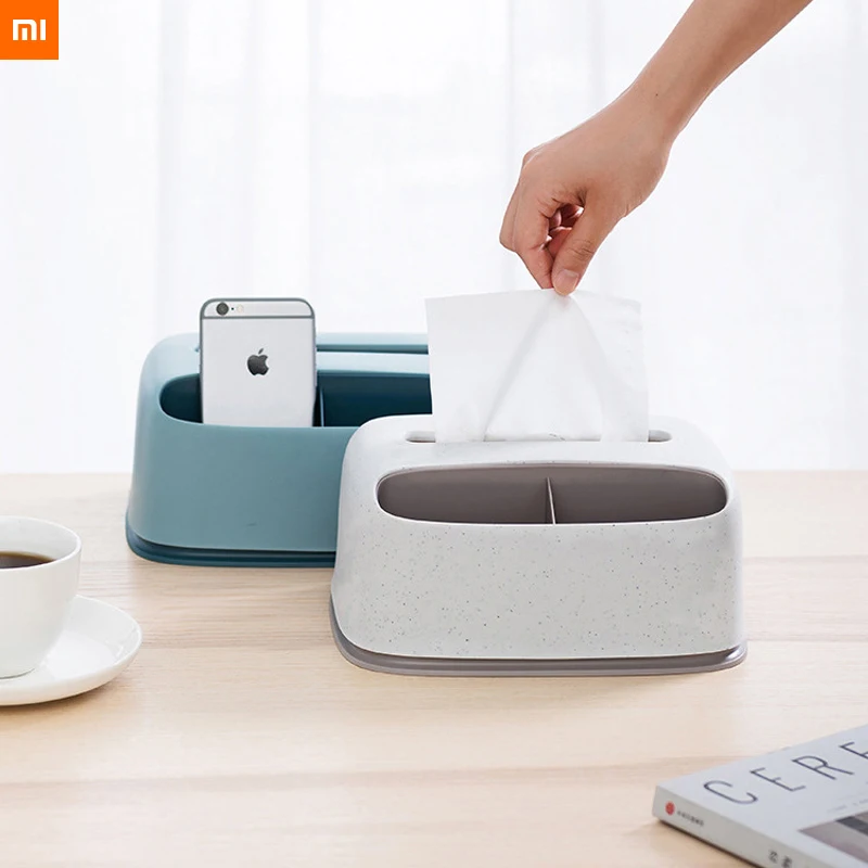 youpin JORDAN&ampJUDY Multi-function tissue box living room remote control storage household paper napkin for mi home | Электроника