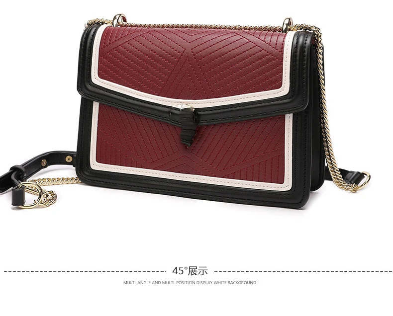Fashion true cortical chain slant wrap, temperament single shoulder lady small package