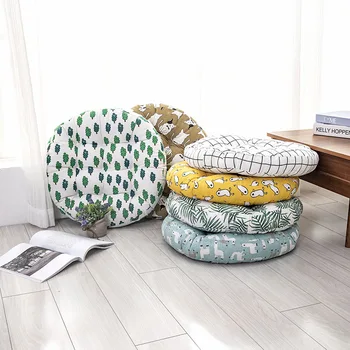 

Cotton Core Tatami Seat Mat Round Chair Cushion Soft Sofa Seat Cushion High Quality Throw Pillow Floor Sit Pad Home Textile 2019