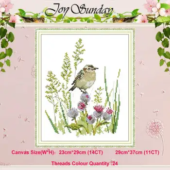 

little bird animals patterns counted 11CT 14CT Cross Stitch Sets DIY Chinese Cross-stitch Kits Embroidery Needlework Home Decor