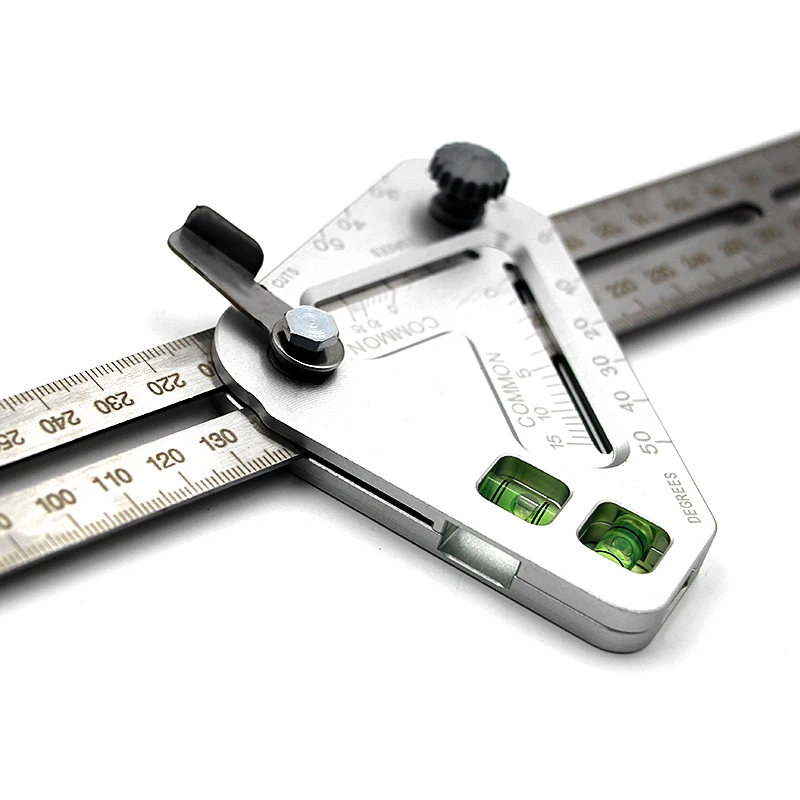 

Combination Square Ruler Multi-function Angle Ruler Triangle Woodworking Measuring Ruler for Engineers Carpentry Utensil