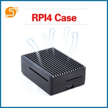 S ROBOT Raspberry Pi 4 Model B Aluminum Alloy Case/ Passive Cooling Shell Metal Enclosure Heat Dissipation for Pi 4B RPI183
