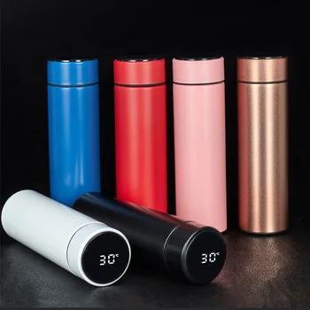

20pcs/lot Smart Mug Temperature Display Stainless Steel Water Thermal Bottle With LCD Touch Screen Waterproof gift Cup