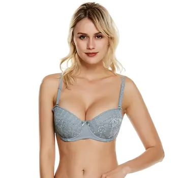 

Sexy Lace Bras For Women Push Up Bra Ultrathin Lingerie Comfort Bralette Transparent Cup Female Brassiere Underwear 90C