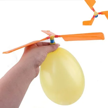 

New Party Pack Filled Beach Flying Toys Outdoor Fun Sports 5 Pieces / Set of Balloons Children Helicopter Flying Toys