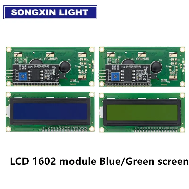 10 шт. ЖК дисплей 1602 + I2C серийная синяя/зеленая подсветка 2560 UNO AVR IIC/I2C для arduino|ЖК-модули| |