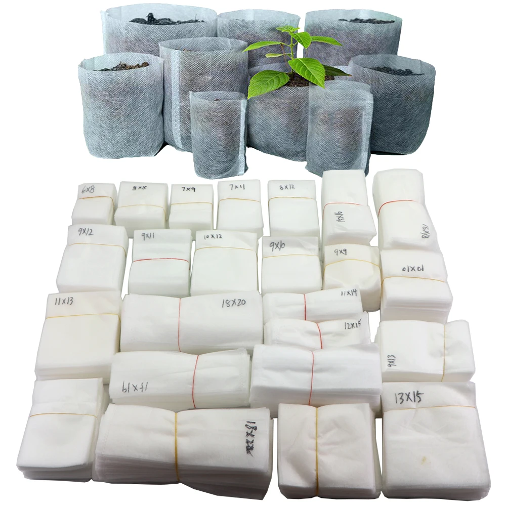 200 Bolsas De Cultivo De Plantas No Tejidas Para Plántulas  10 X 12 Cm 14 X 16 Cm 97145016