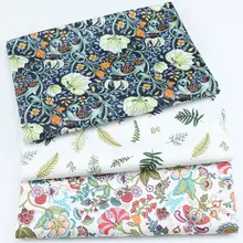 160cm * 50cm vintage flores tela de algodón tela impresa costura acolchado ropa de cama vestido diy patchwork tela infantil