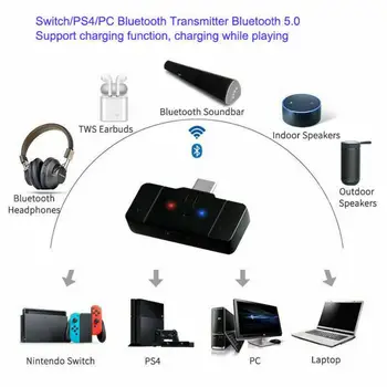 

USB Wireless Bluetooth Earphone Receiver Adapter Audio Transmitter USB Receiver For Nintendo Switch PS4 PC
