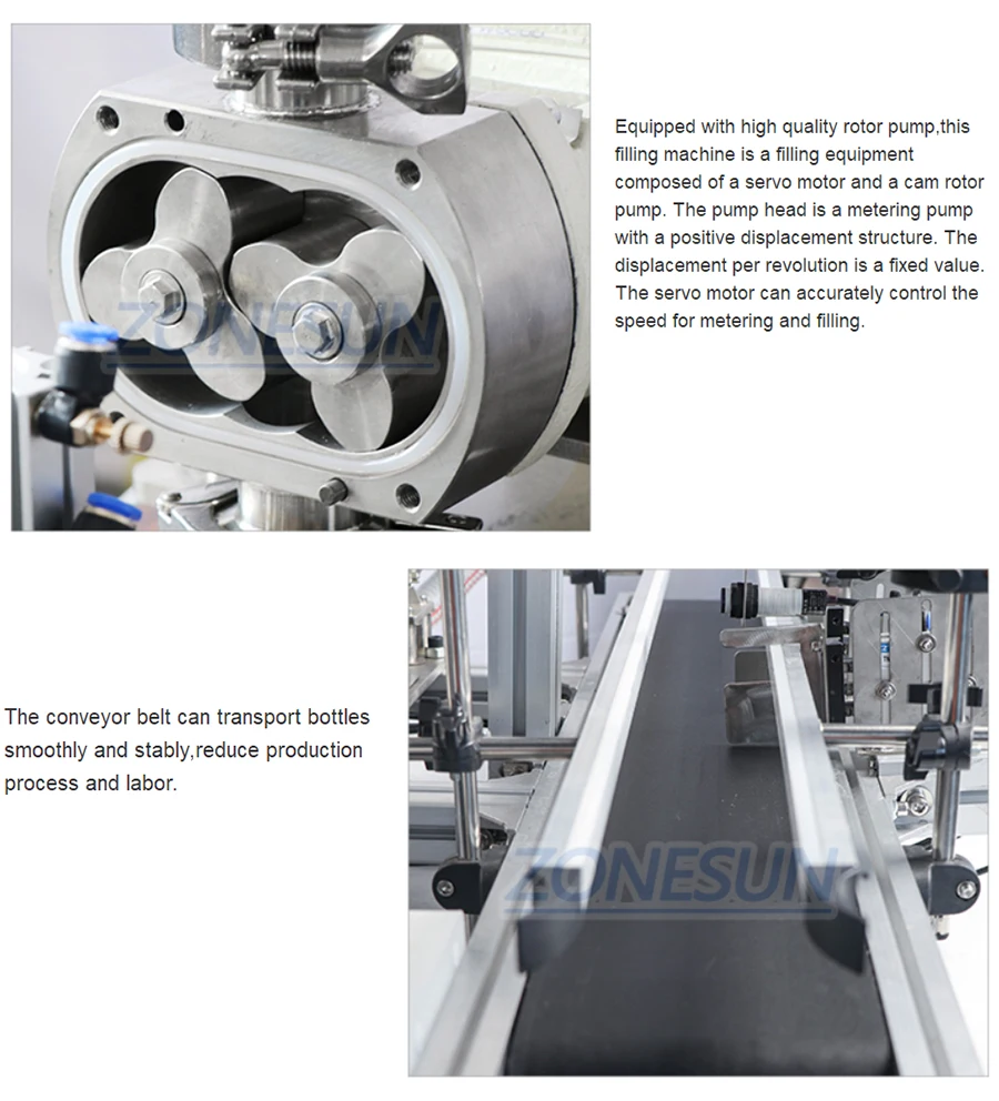 Автоматическая машина для розлива пасты ZONEPACK ZS-DTGT900 для сливочного джема, соуса, сливочной пасты, пищевого томатного соуса, роторный насос 