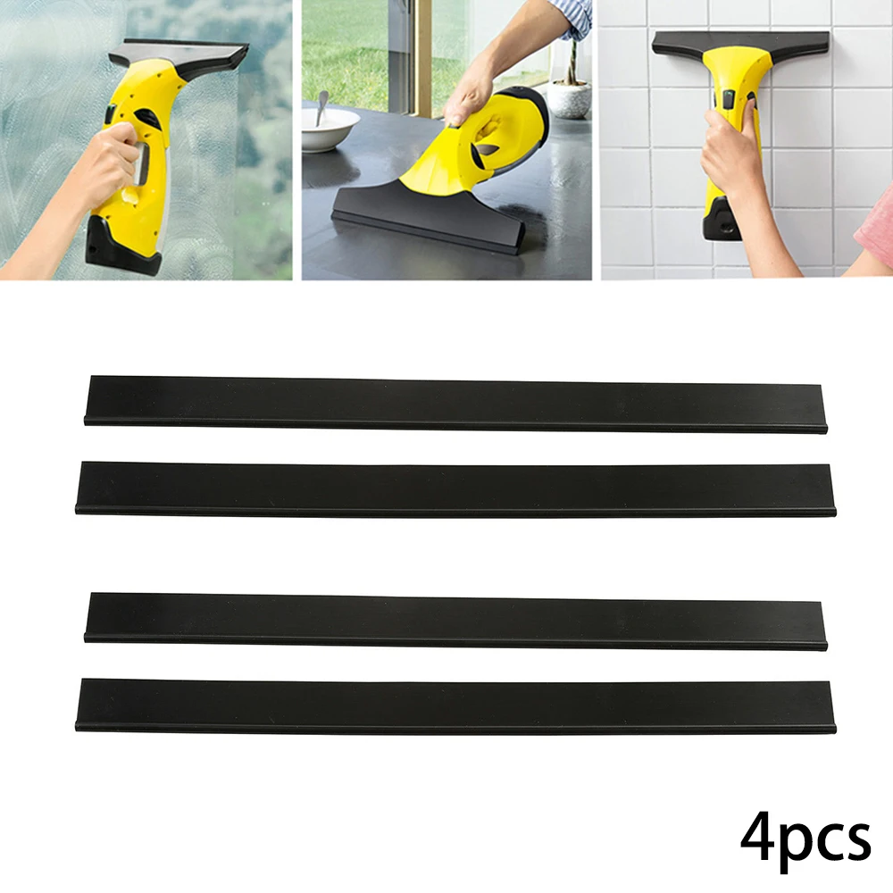 4 X Window Vac Vacuum Cleaner Rubber Squeegee Blades For Karcher WV50 WV2 280mm Replacement