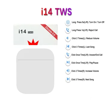 

2020 new i14TWS mini wireless bluetooth headset for Huawei Xiaomi Samsung Apple Tablet PC PK i12 i11 i18 i90 i30 i60 i7 i9