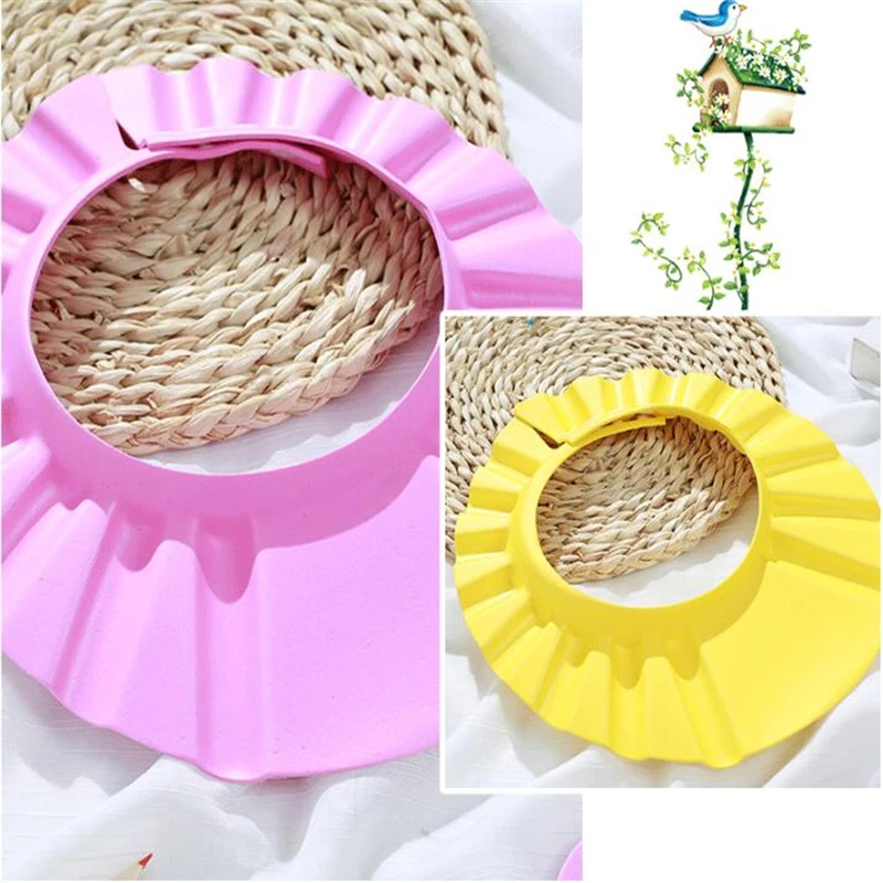 Baby Shampoo Cap Wash Hair Kids Bath Visor Hats Adjustable Shield Waterproof Ear Protection Eye Children Infant