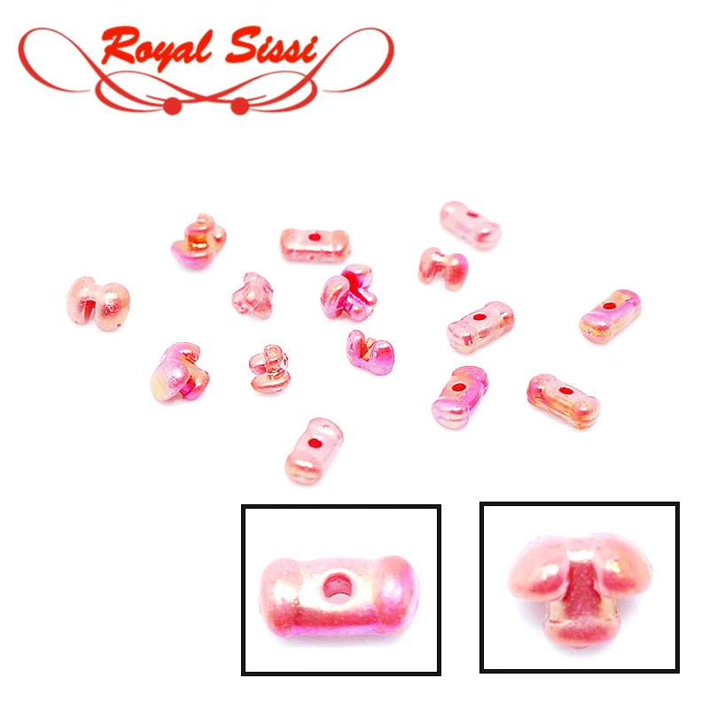 

Royal Sissi 2optional styles realistic fly tying insect eye pearl hue fly tying beads dumbell shape plastic beads tying material