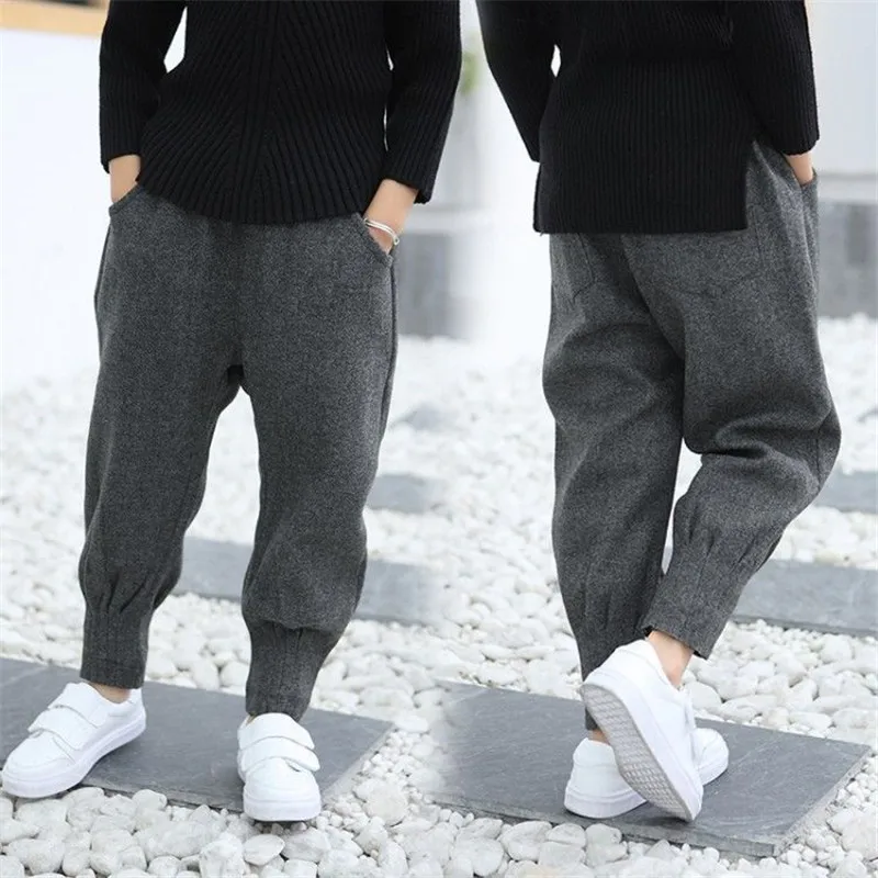 New Children Pants For Baby Girls Warm Velvet Long Pants Autumn Winter Fashion Girls Harem pants Kids Children pencil Trousers