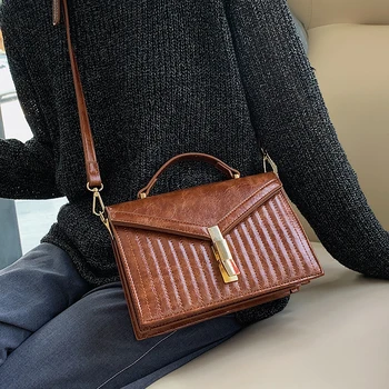 

Famous Brand Women Handbags Designer Small Shoulder Bags Quality PU Leather Women's Designer Handbag Lock