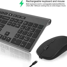 

New Wireless Keyboard and Mouse Set, 2.4G Ergonomics, Silent Mouse, Full-size Keyboard, Suitable For Home Office, Conference, TV