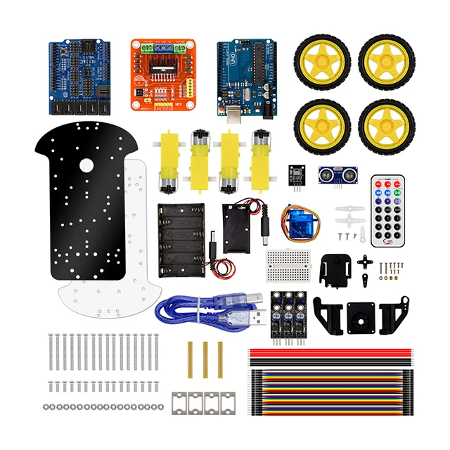 

A2-- 4WD For Bluetooth Multi-functional DIY Smart Car kit +User Manual+PDF+ Video+screwdriver For DIY Robot Car Starter