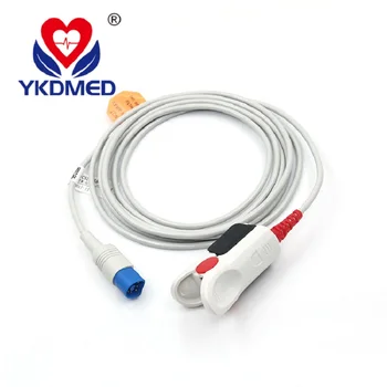 

2pcs/Direct Resuable Compatible M3 M4 Adult Finger Clip SpO2 Sensor 3m 8 Pin