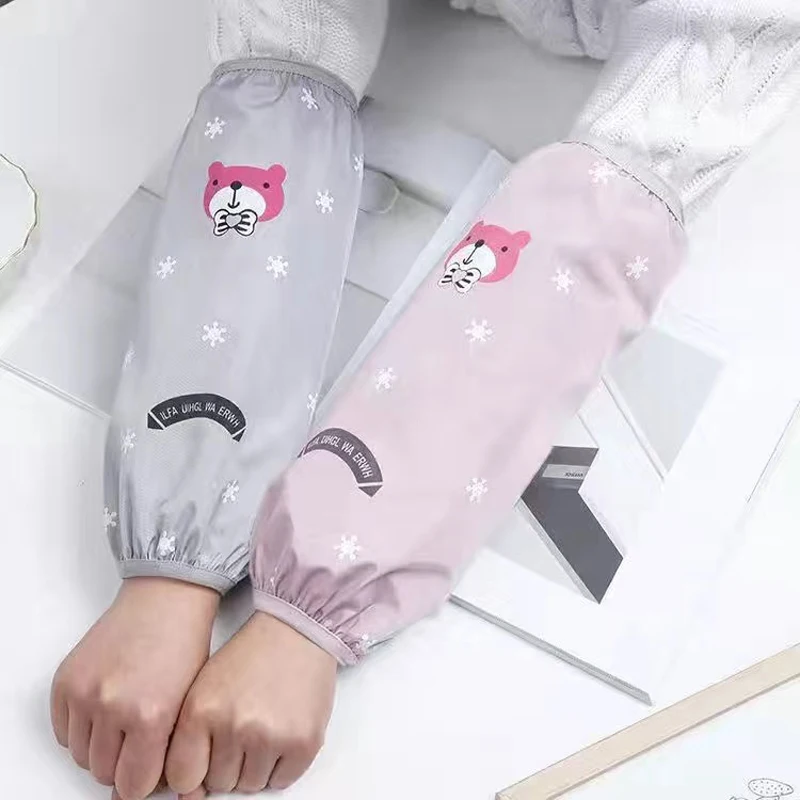 Anti Fouling Waterproof Oilproof Oversleeve Office Home Kitchen Cooking Arm Protector Women's For Cleaning waterproof oversleeves