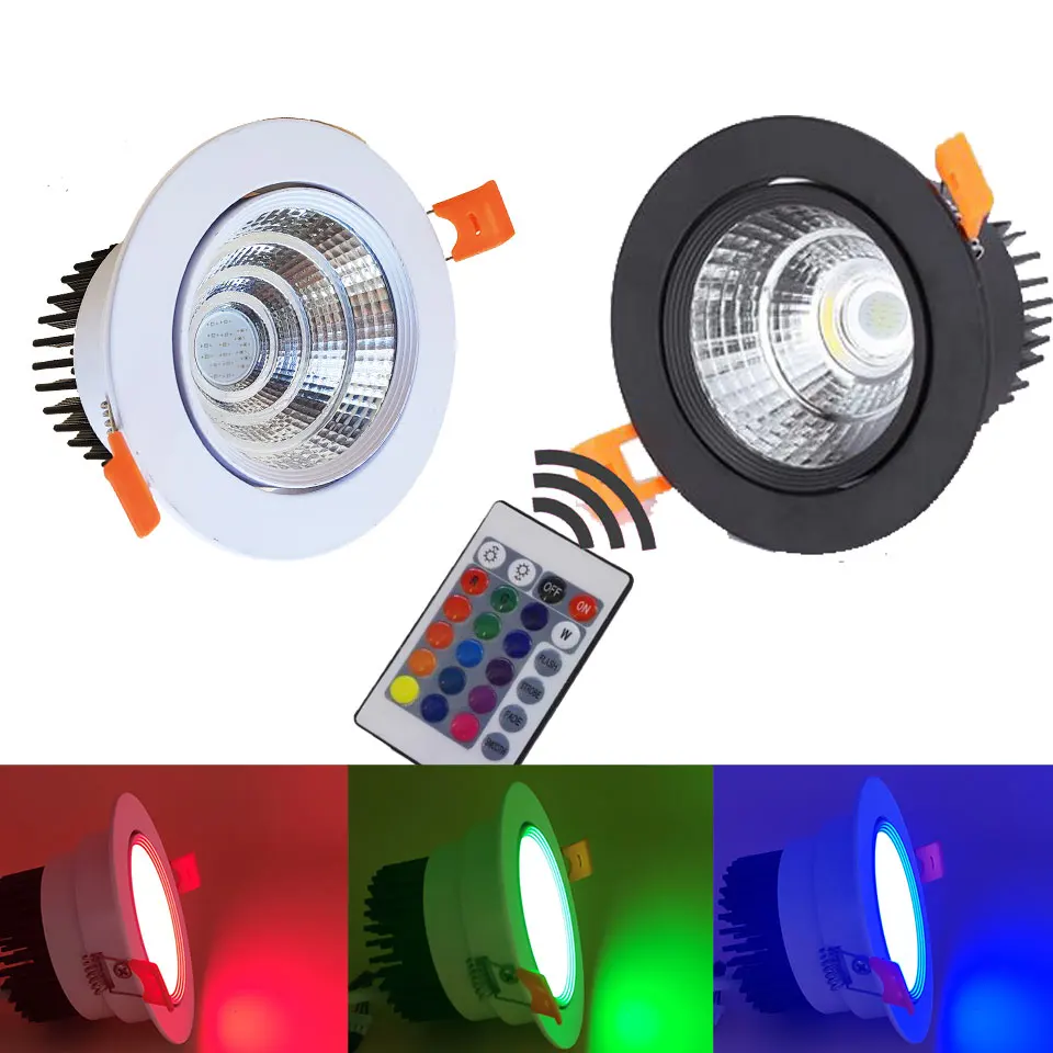 GD 1 шт. 3 Вт 6 9 RGB Светодиодная потолочная лампа светодиодные светильники