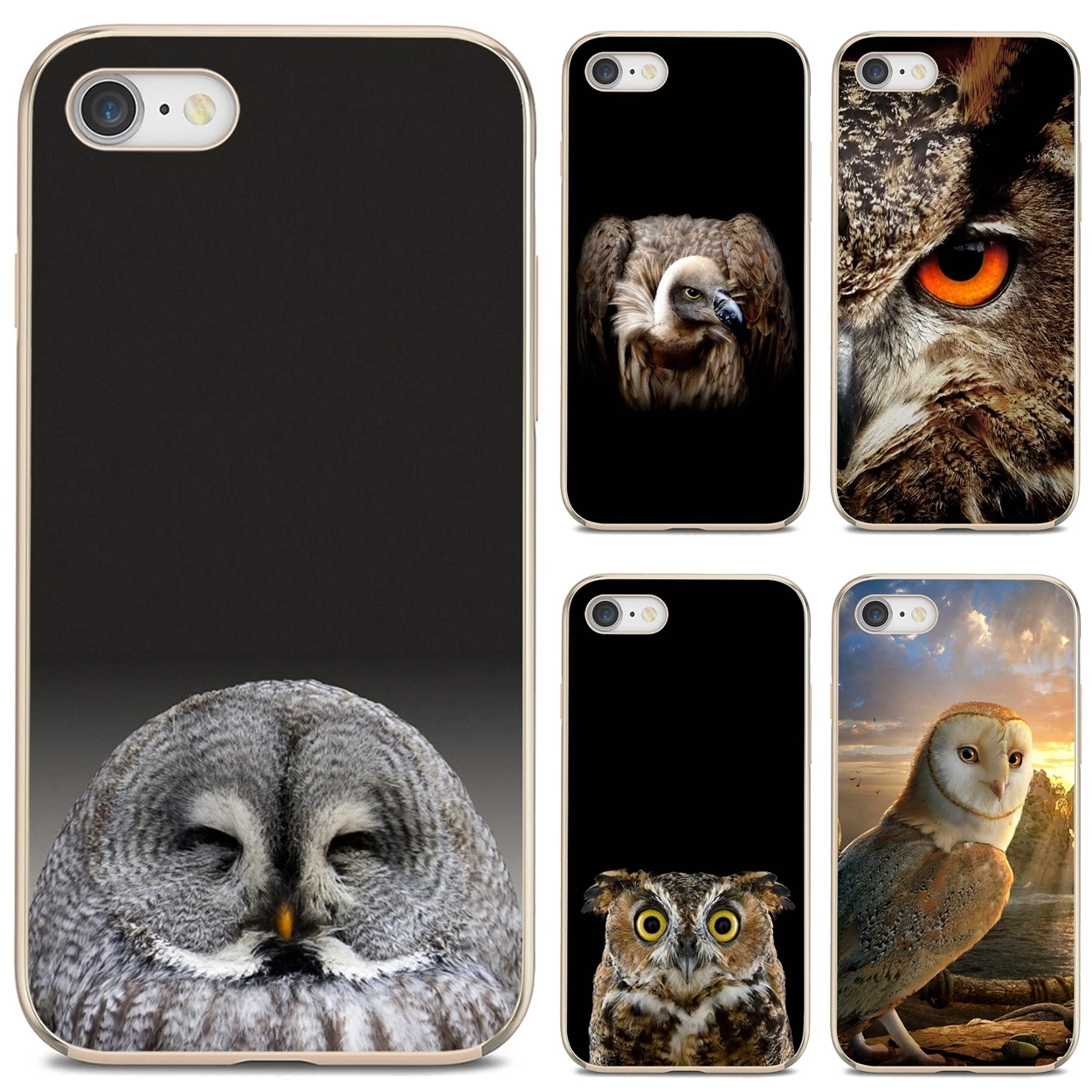Soft Cover Bag For Samsung Galaxy Note 3 4 5 8 9 S3 S4 S5 Mini S6 S7 Edge S8 S9 S10 Plus Bird-Eagle-Animal-Owl-Night | Мобильные