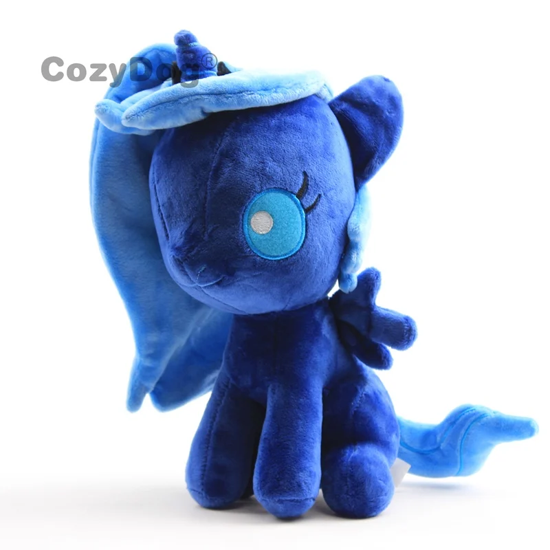 26 см синяя Радуга Единорог Лошадь плюшевые игрушки кукла Peluche мягкие животные игрушки Новые поступления женщины дети Рождество подарок на день рождения