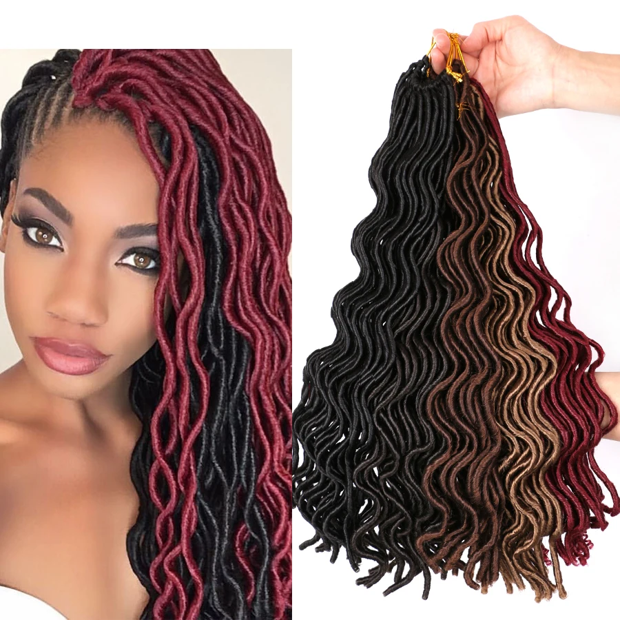 DAIRESS 18 &quotволнистые искусственные локоны в стиле Crochet волосы дредлок для