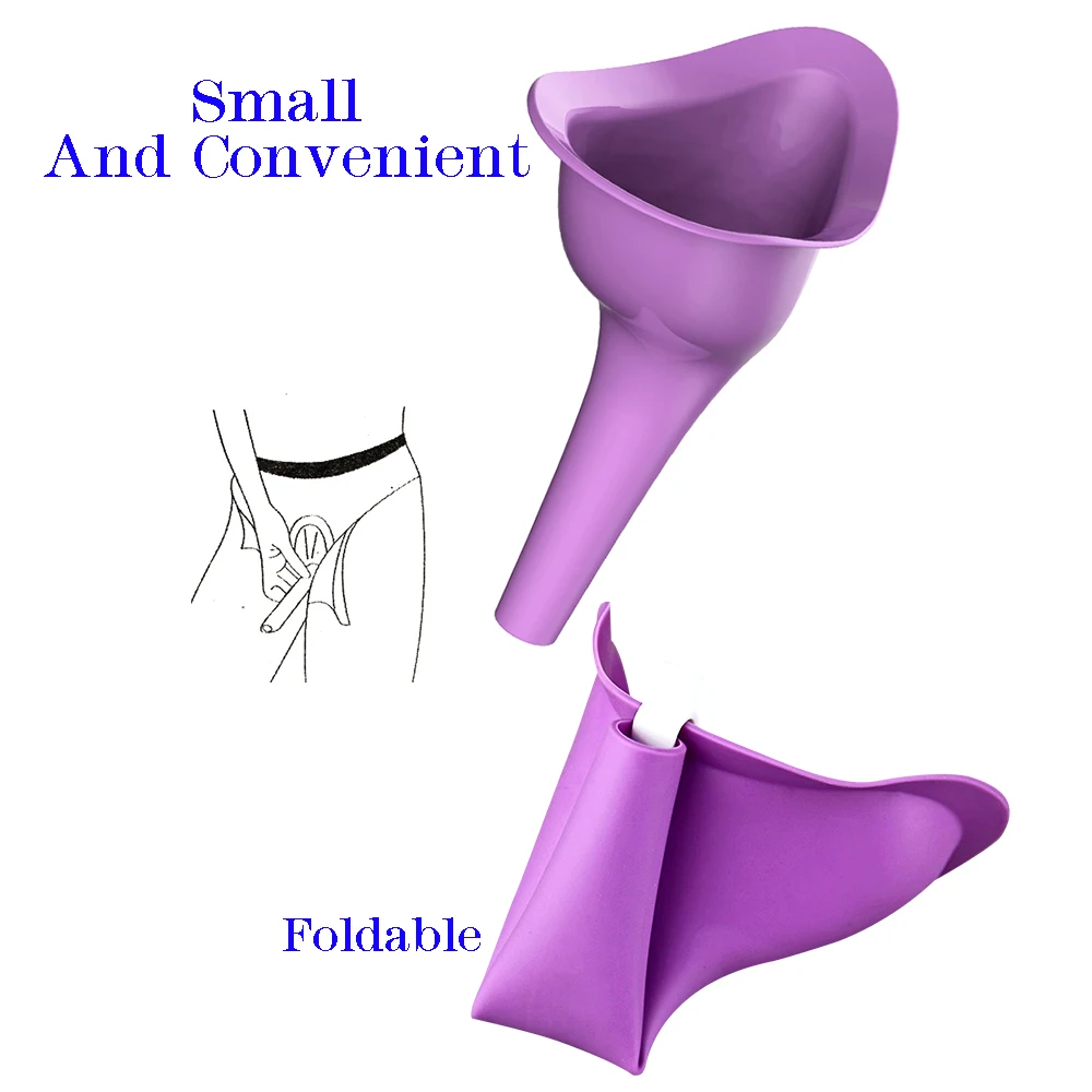 Дорожная портативная Женская Автомобильная Воронка для мочи женский силикон мочеиспускание на открытом воздухе для кемпинга девушка стоит вверх Туалет леди мягкие писсуары подарок
