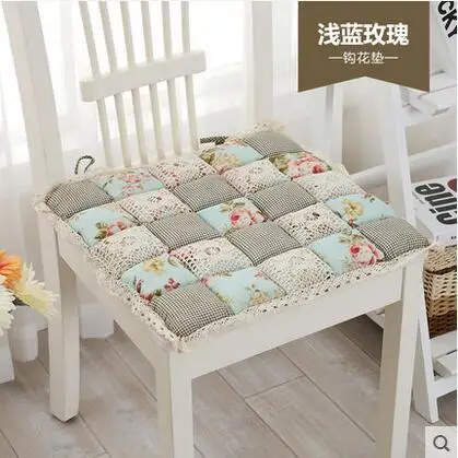 Flower Style Square Cotton Seat Cushion