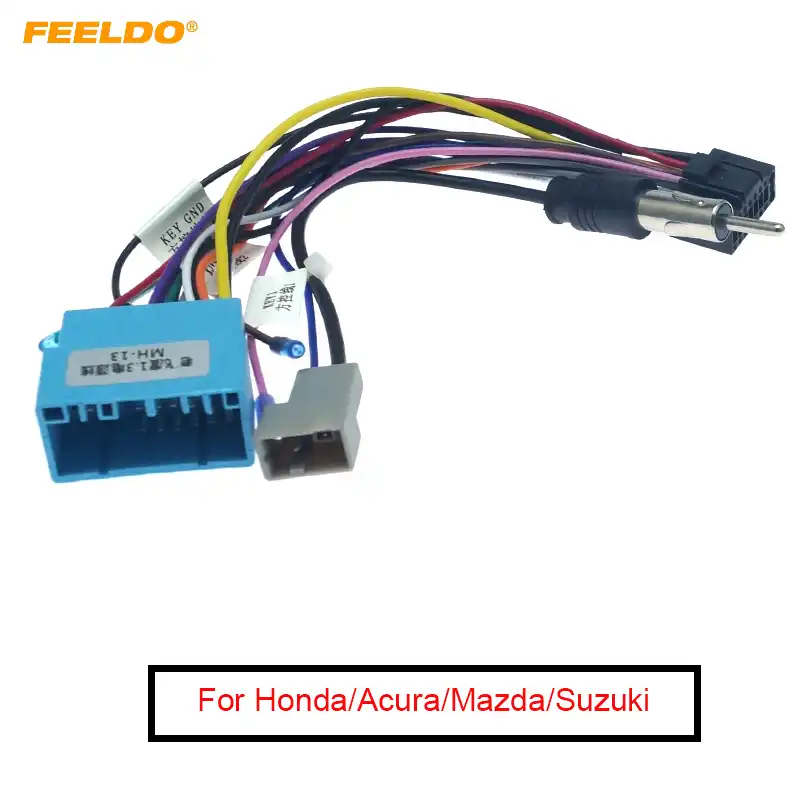 FEELDO arnés de cableado de Audio estéreo para coche, compatible con