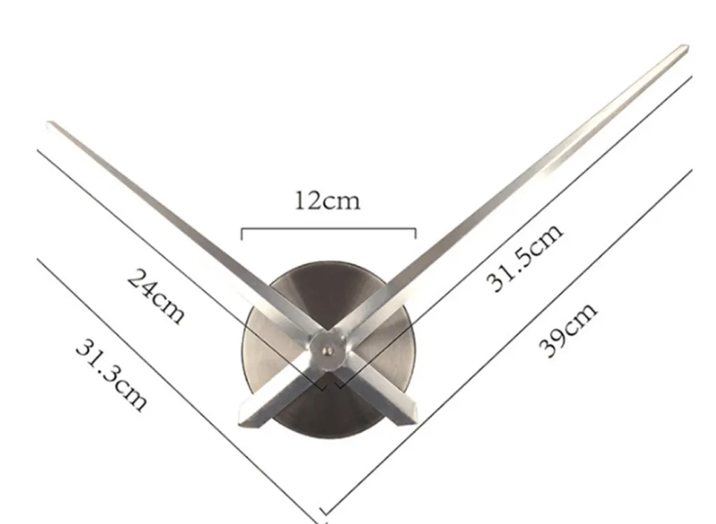 Large Wall Clock Diy Wall Clock 3d Mirror Surface Sticker Home Office Decor Clock Stickers Oversize Wall Clock Home Letter Home