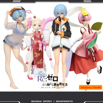 

original Re: Life a Different World from Zero Rem Ram Emilia re zero Action Figures toys Anime figure Toys For children gifts