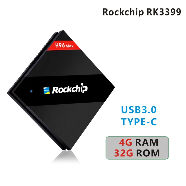 STB.32GRK3399.BK H96 MAX ТВ коробка H.265 4 K Android ТВ коробка RK3399 Smart Декодер каналов кабельного телевидения компьютерной приставки к телевизору репродуктор de medios 6 ядро 2,0G Miracast/DLNA para IP ТВ HDMI - Цвет: STB.32GRK3399.BK