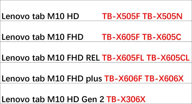 3 Packs soft screen protector for Lenovo tab M10 FHD plus TB-X606 10.3'' M7 M8 HD Gen 2 TB-X306 TB-7305 TB-8305 TB-8505 2