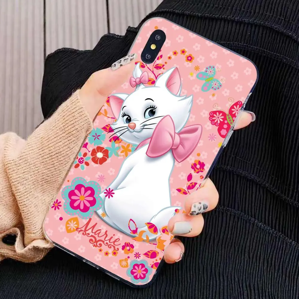 Мягкий чехол для Samsung Galaxy J1 J2 J3 J4 J5 J6 J7 J8 Plus Prime 2015 pink Marie aristocats cat Shot |