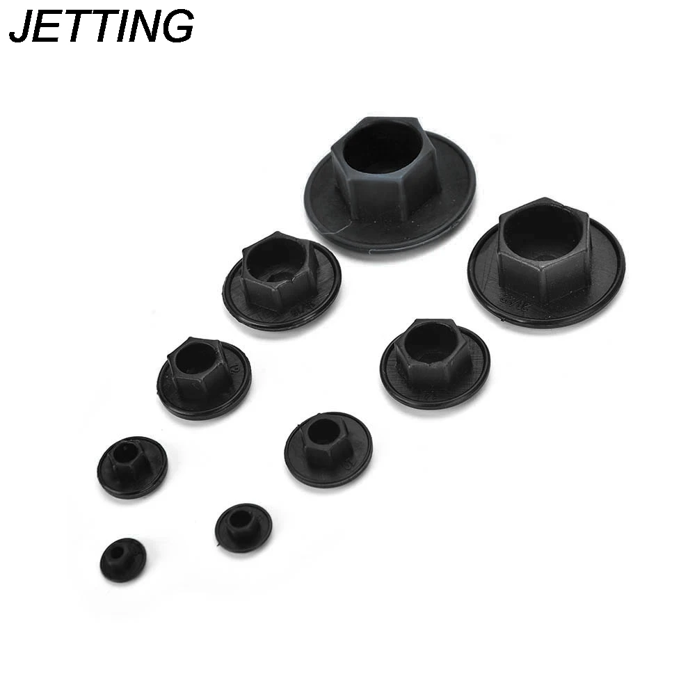 

20PCS Black Hex Socket Allen Bolt Screw Nut Hexagon Head Cover Cap Protector Fasteners Screws Covers Caps M5-24 Wholesale