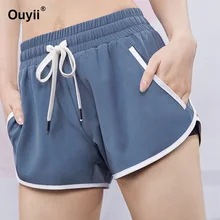 Женские шорты для занятий йогой и фитнесом, на завязках, на талии, Новогодние декоративные шарики, шорты для бега, Спортзал Бодибилдинг, шорты для тренировок, эластичные быстросохнущие