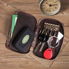 Cobbler Legend, винтажный держатель для ключей из натуральной кожи, кошелек, брелок, чехлы на молнии, чехол для ключей, сумка для мужчин, ключница, органайзер для ключей