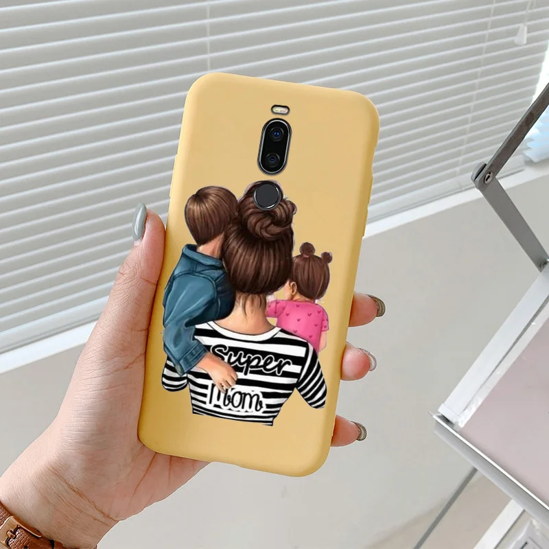 meizu cover For Meizu Note 8 Case Mother And Daughter Phone Cover For Meizu Note 9 Shell Painted Silicone Phone Protection Cover cases for meizu belt Cases For Meizu