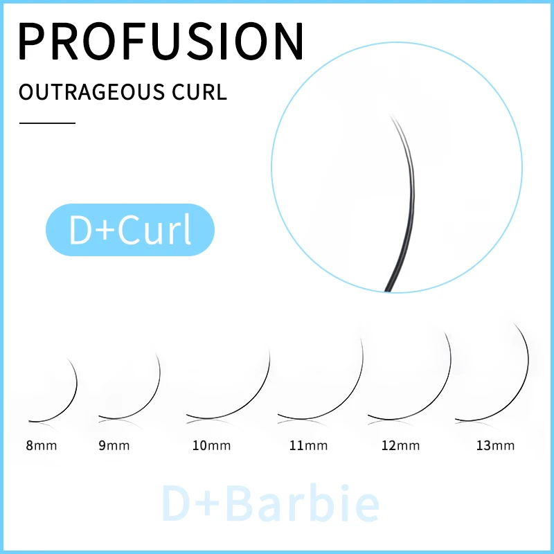 Efc beauty матовые плоские накладные ресницы D + PROFUSION эпатажные локоны более мягкие