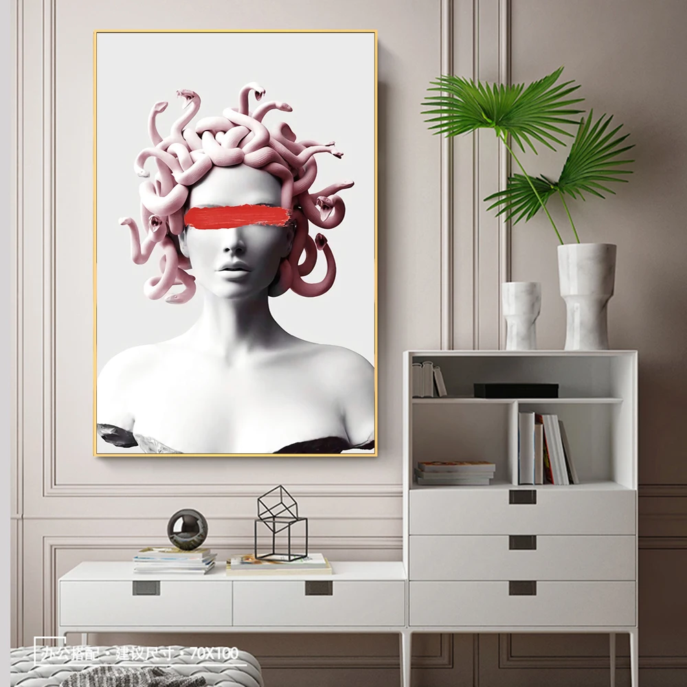 Vaporwave-Sculpture-Of-Medusa-Canvas-Art-Posters-Graffiti-Art-Canvas-Paintings-On-the-Wall-Art-Cover (2)
