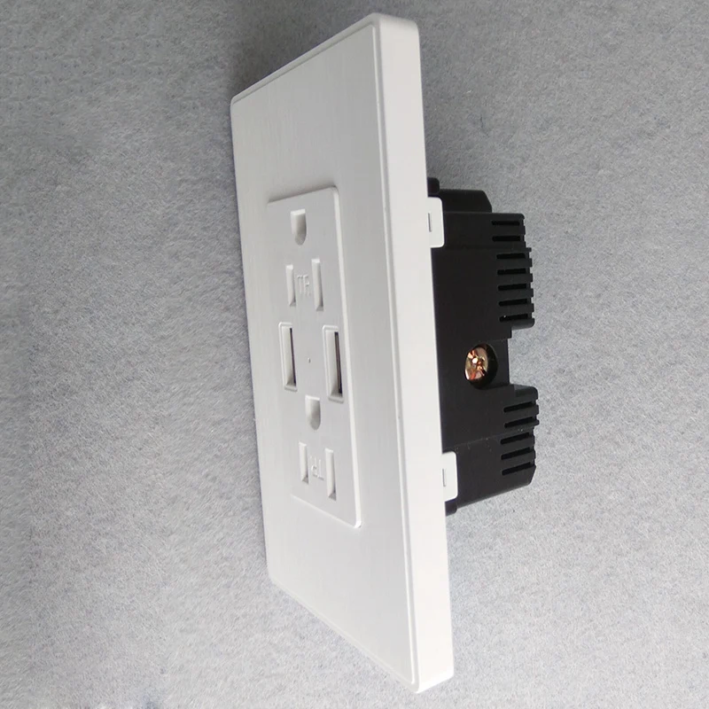 FUNN-двойной удлинитель с USB настенная розетка питания с USB штепсельная вилка DC 5 В 2.4A 1 вилка США