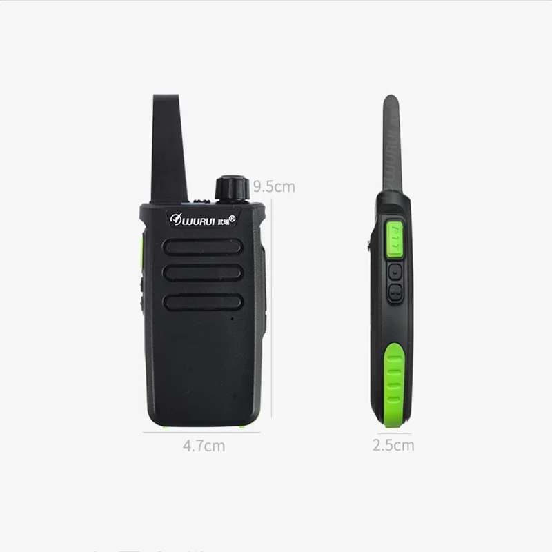 Black 2 шт Портативные Переносные рации с длительным временем ожидания UHF 400-470 МГц профессиональная двухсторонняя рация радио с наушниками - Цвет: Black